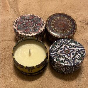 Decorative Scented Candle Set - Multicolor